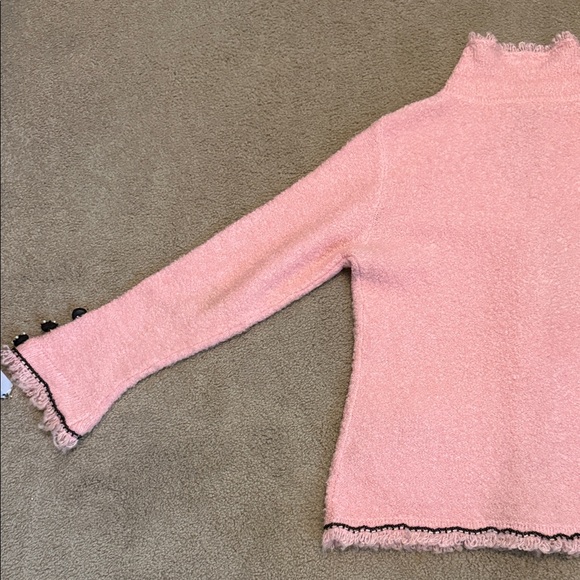 Berek Coquette Pink Knit 90’s Vintage Sweater with Bows - Picture 8 of 16